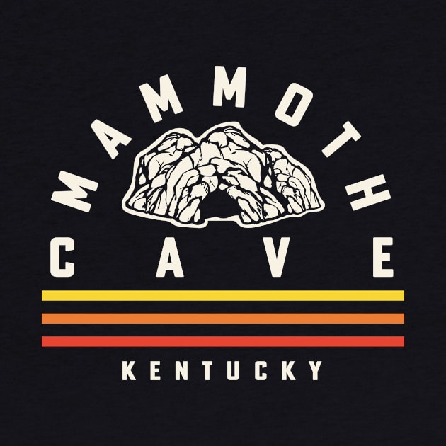 Mammoth Cave National Park Souvenirs Kentucky Retro Stripes by PodDesignShop